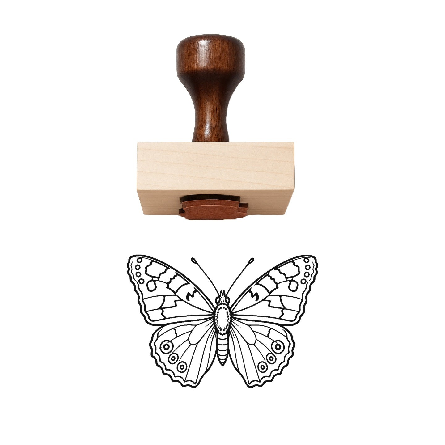 Painted Lady Butterfly Rubber Stamp