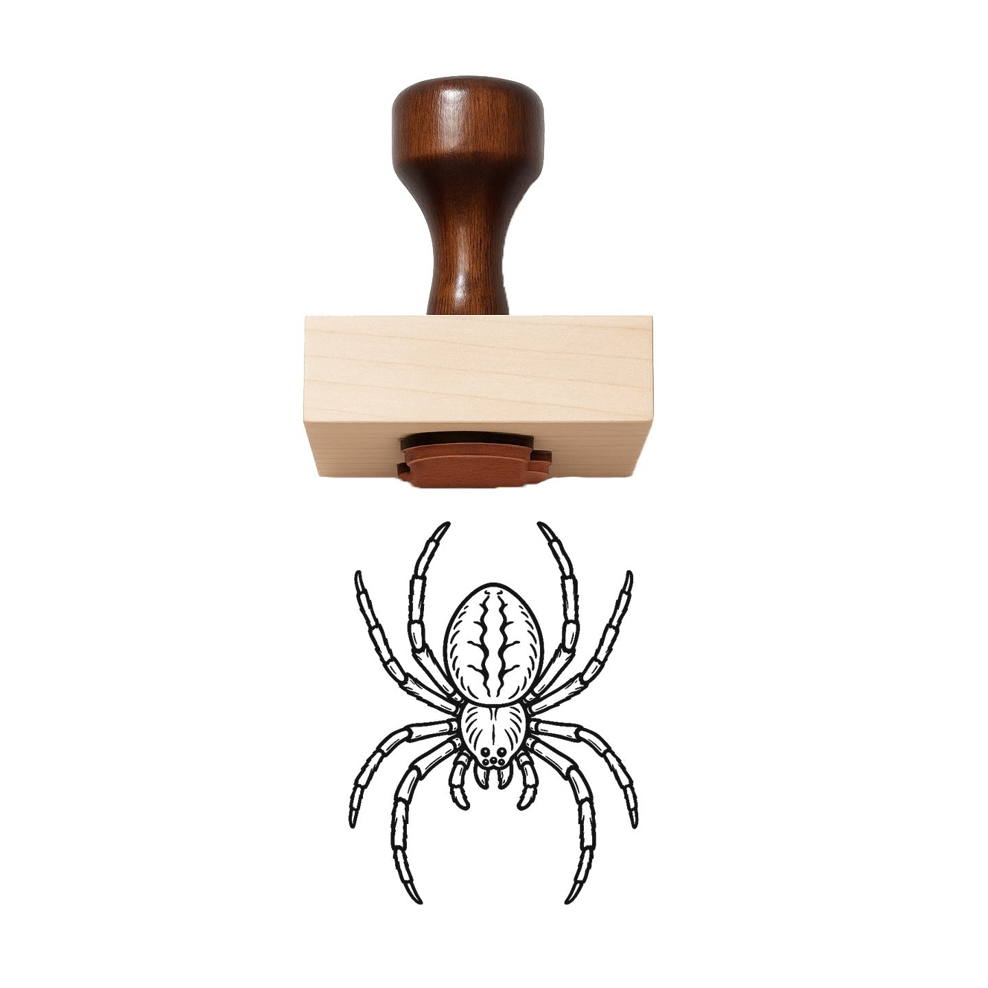 Spider (stylized) Rubber Stamp