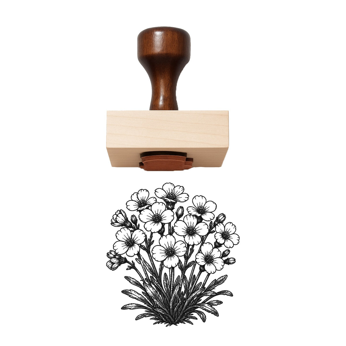 Rock Cress Bloom Cluster Rubber Stamp