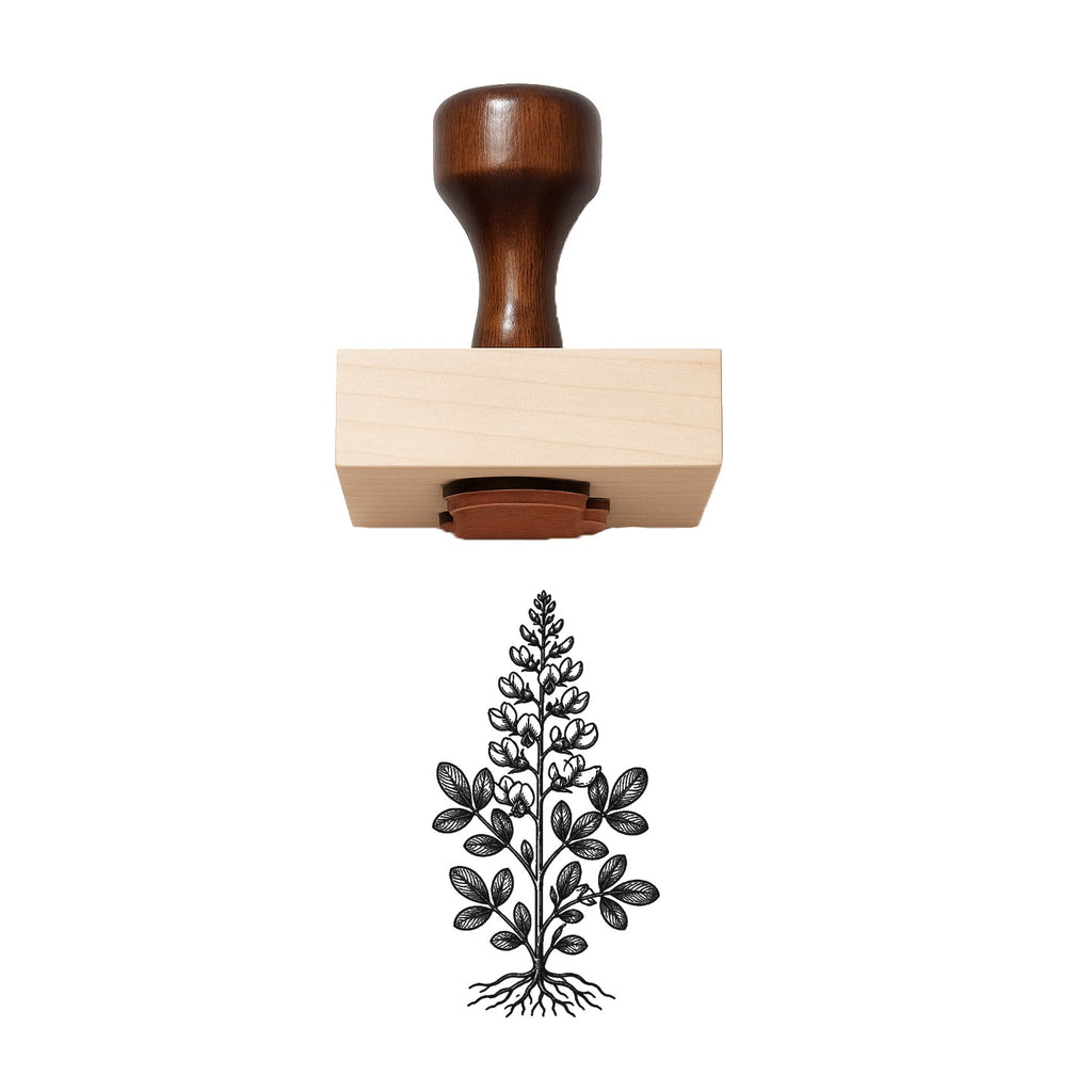 Baptisia Stem Rubber Stamp