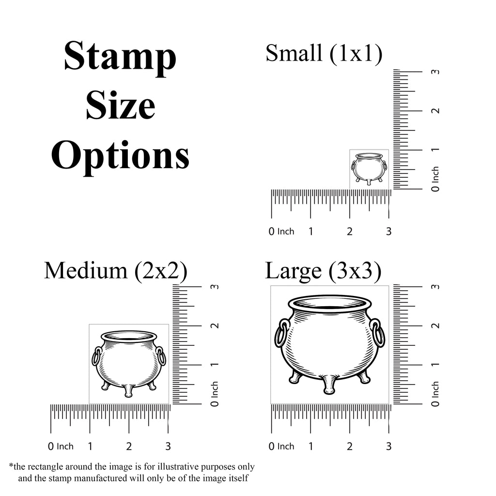 Cauldron Rubber Stamp