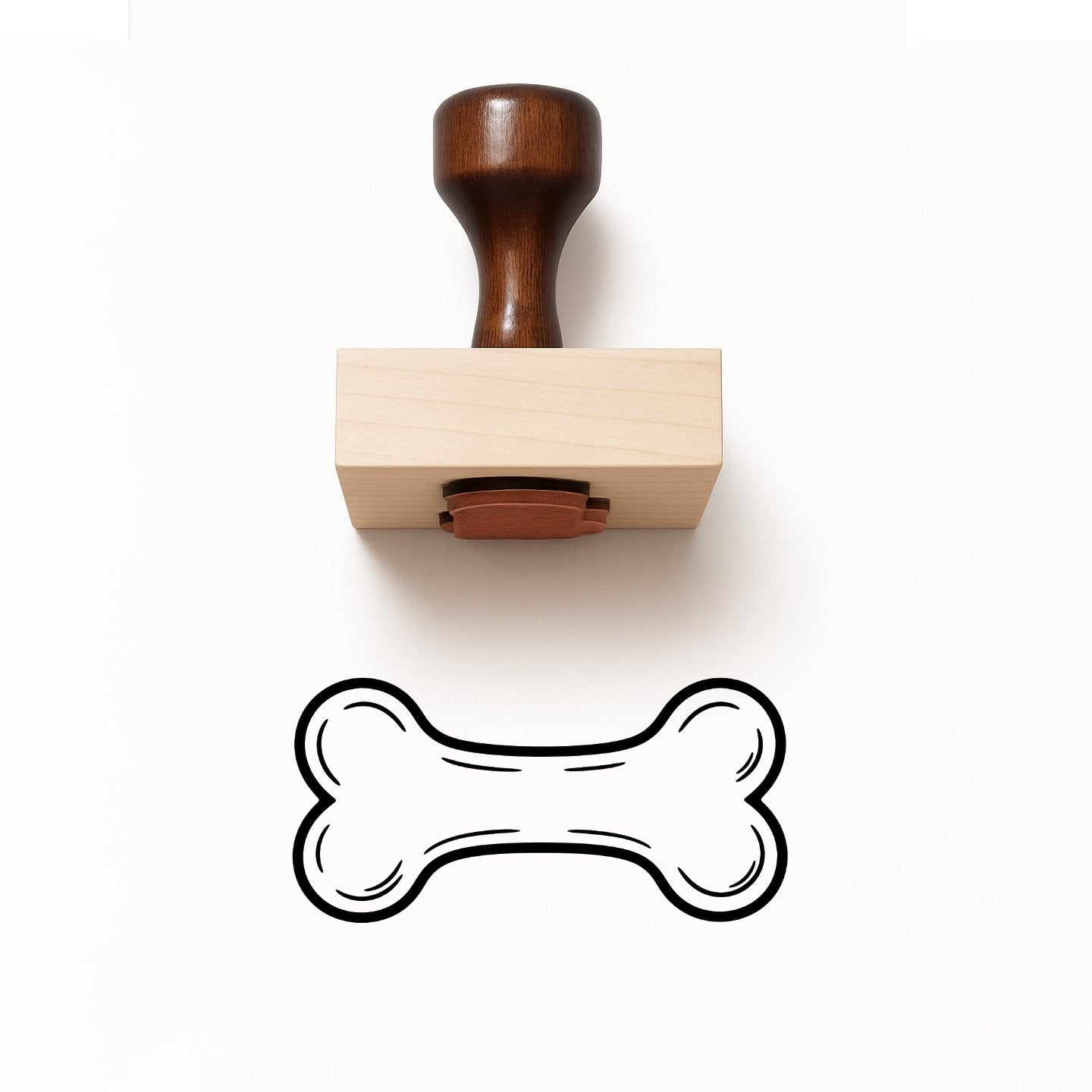 Dog Bone Rubber Stamp