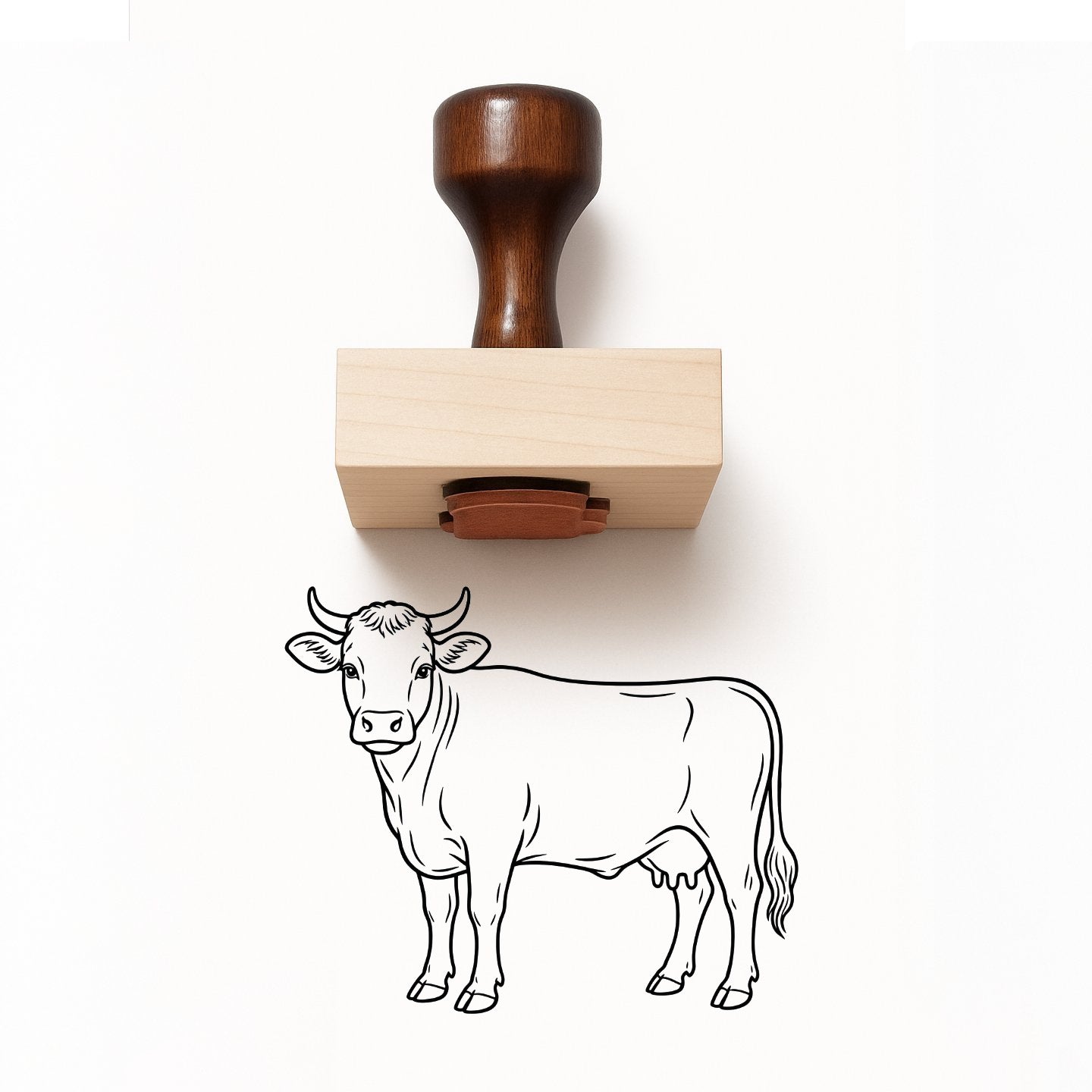 Cow Rubber Stamp