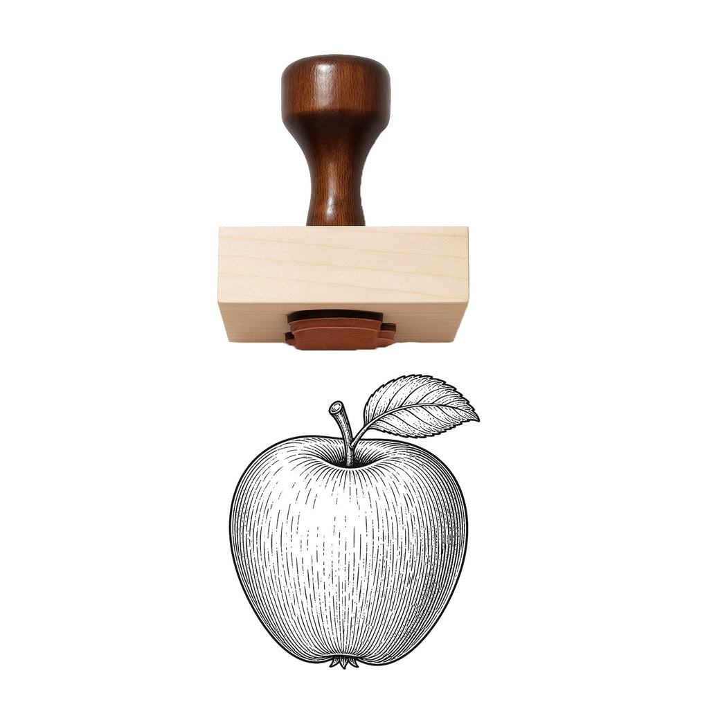 Apple Rubber Stamp
