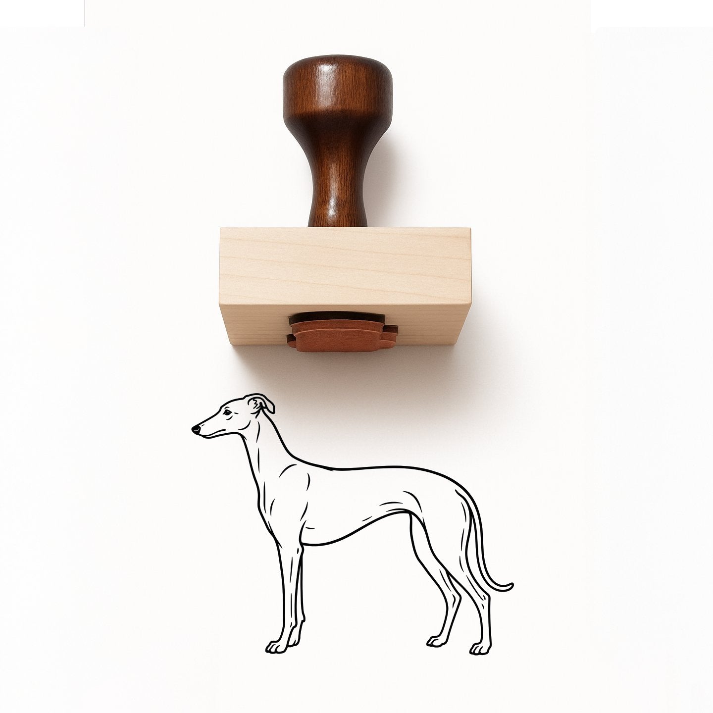 Greyhound Rubber Stamp