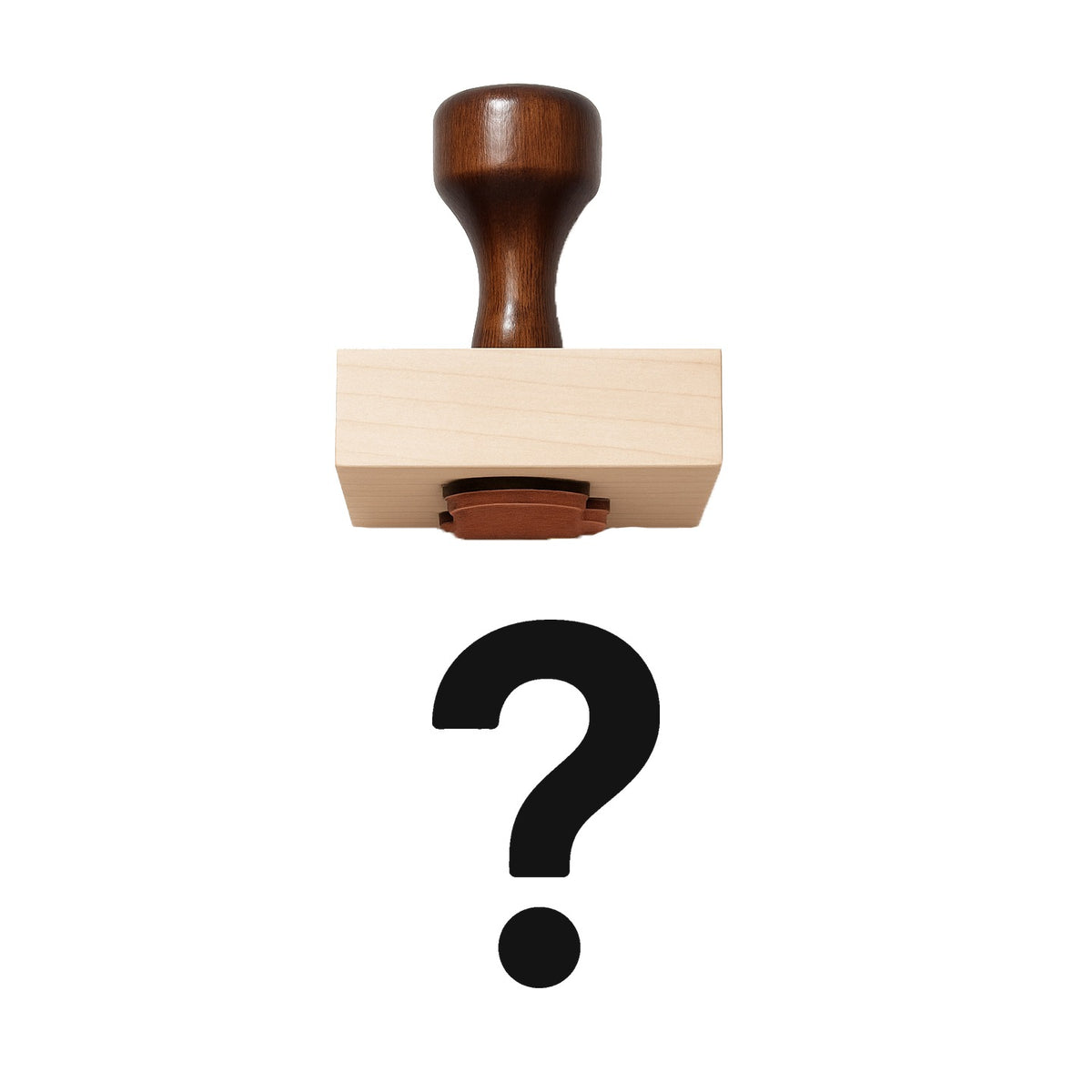 Question Mark Rubber Stamp