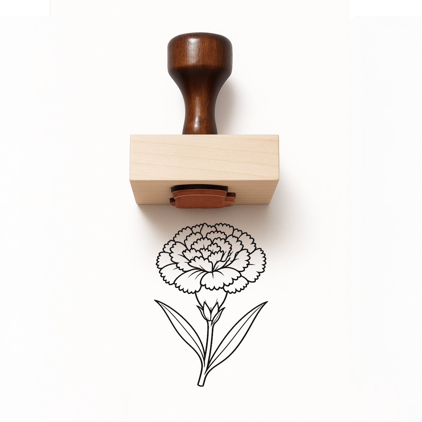 Carnation Rubber Stamp