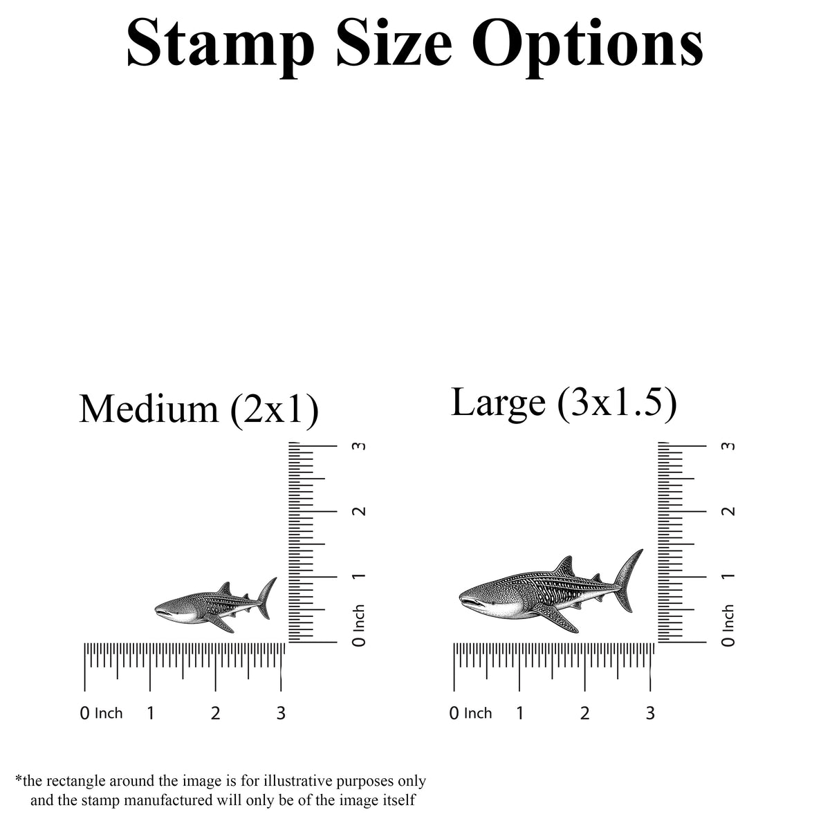 Whale Shark Rubber Stamp