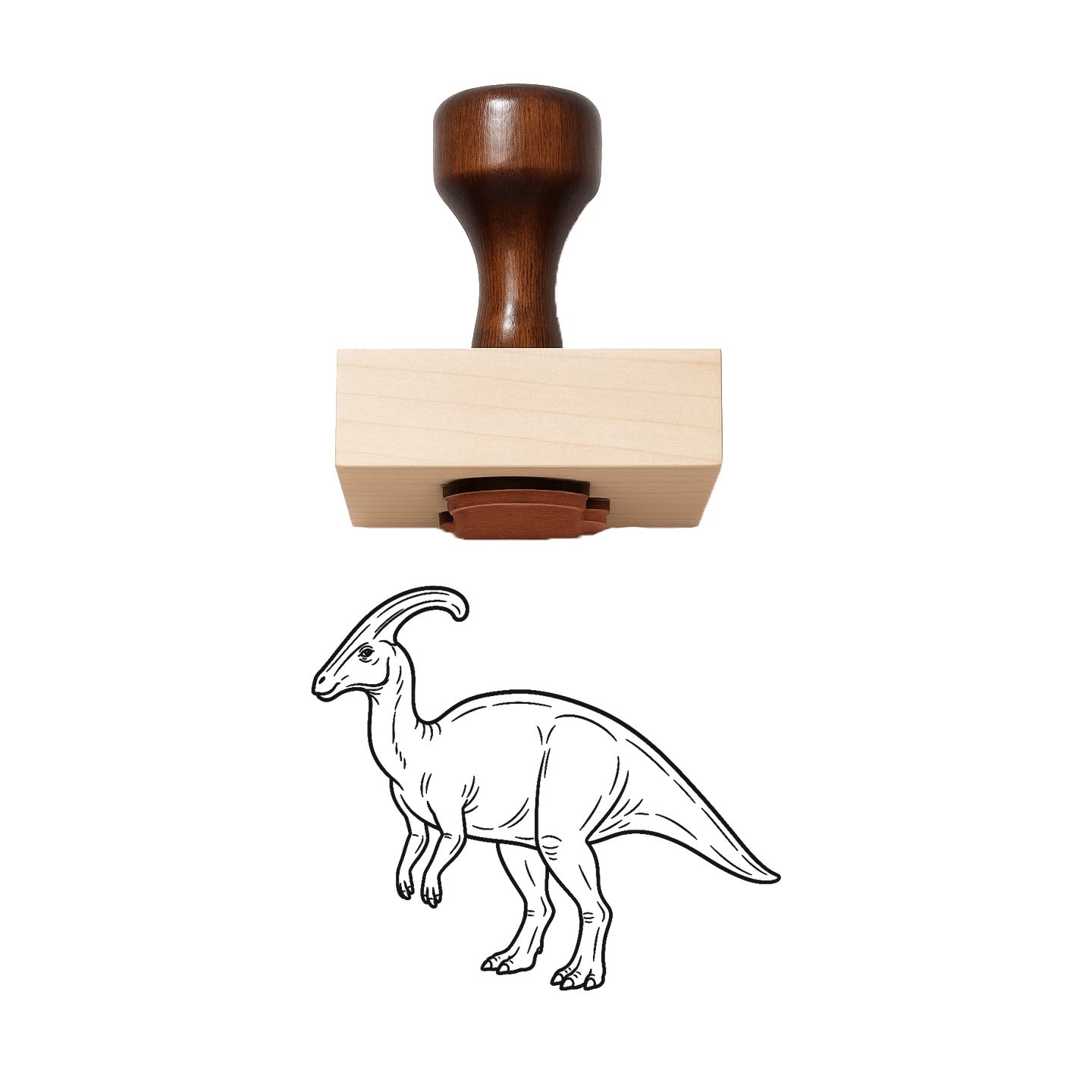 Parasaurolophus Rubber Stamp