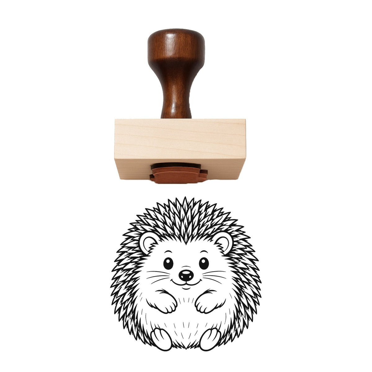 Button Chrysanthemum Bloom Head Rubber Stamp