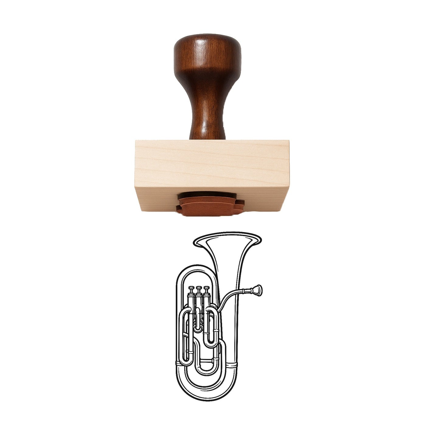Euphonium Rubber Stamp
