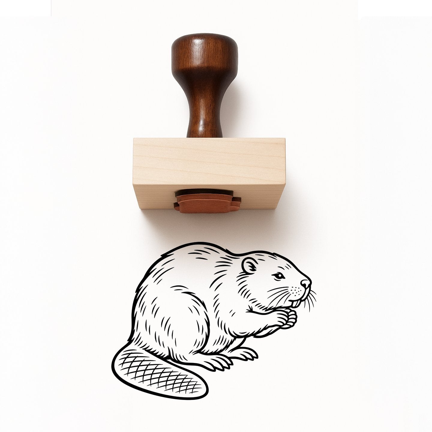 Beaver Rubber Stamp