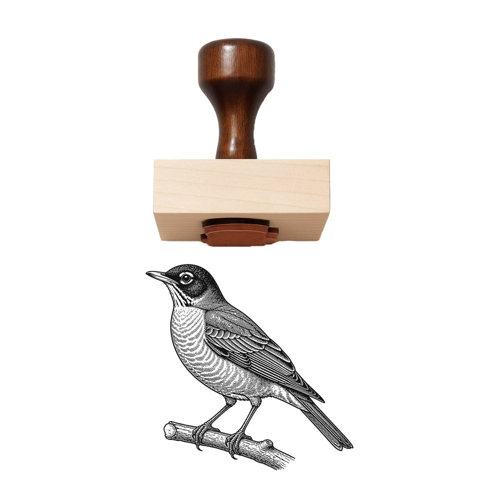 Vintage Robin Rubber Stamp