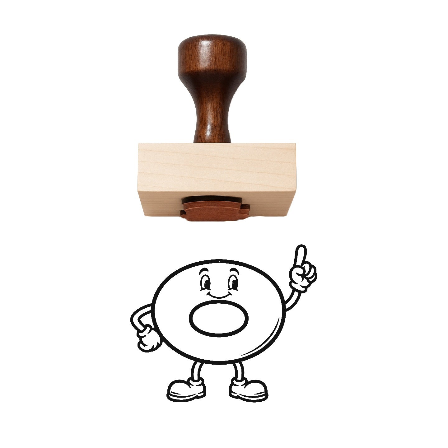 Whole Note Rubber Stamp