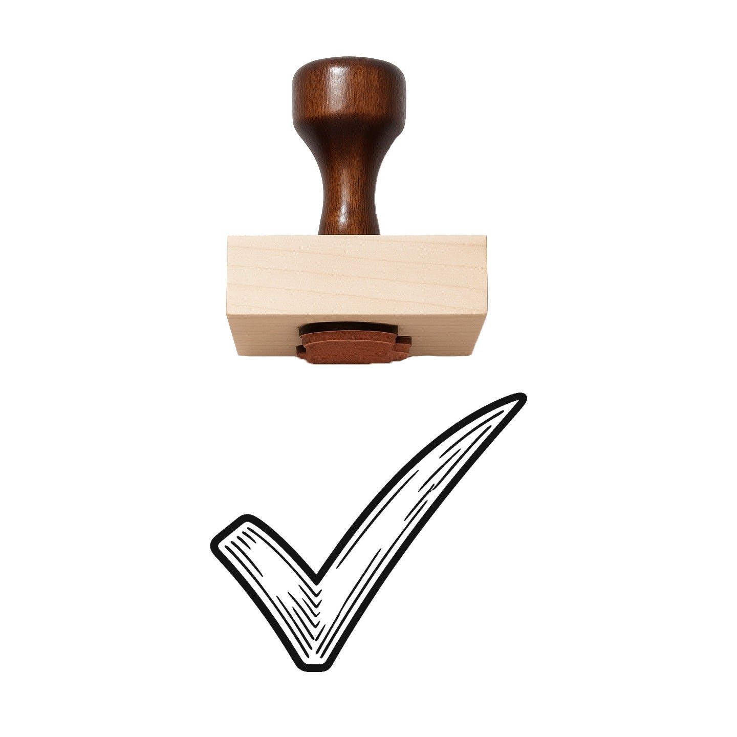 Checkmark Rubber Stamp