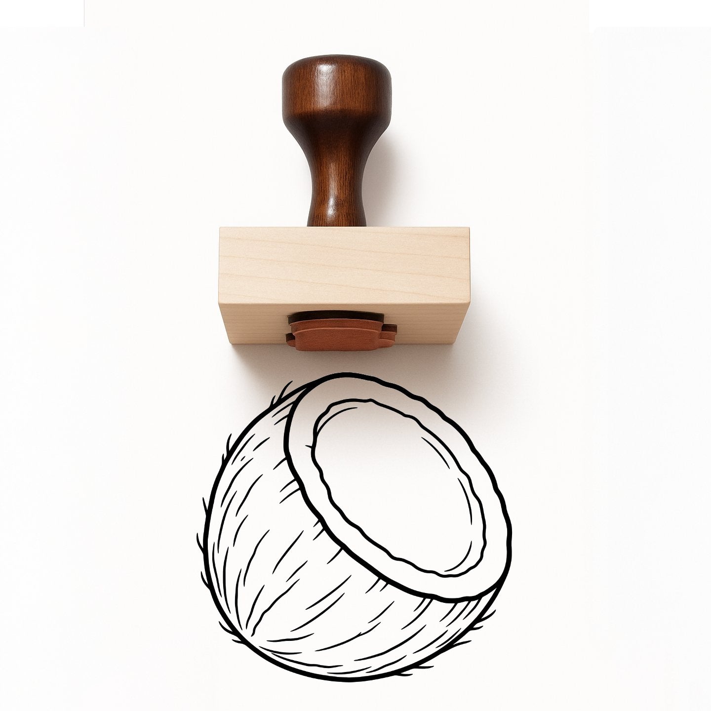 Coconut Rubber Stamp