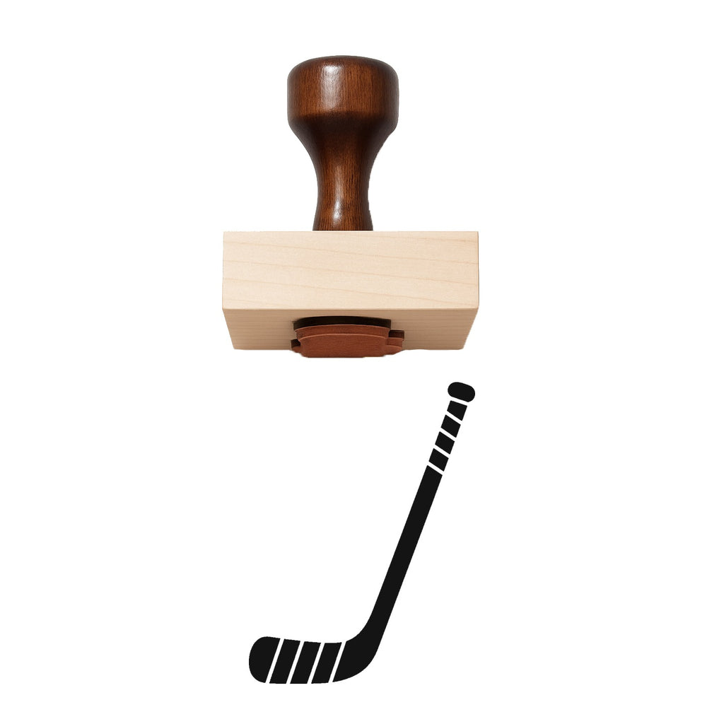 Hockey Stick Rubber Stamp