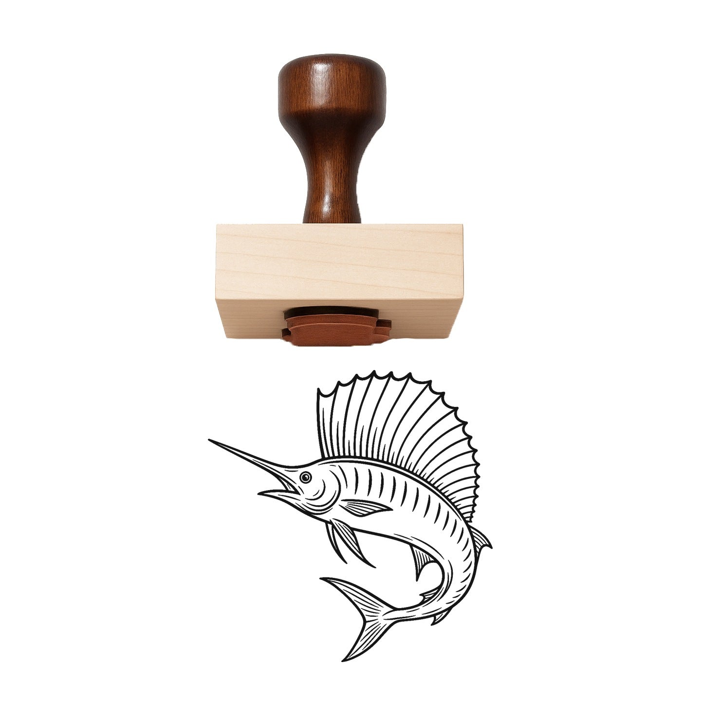 Sailfish Rubber Stamp