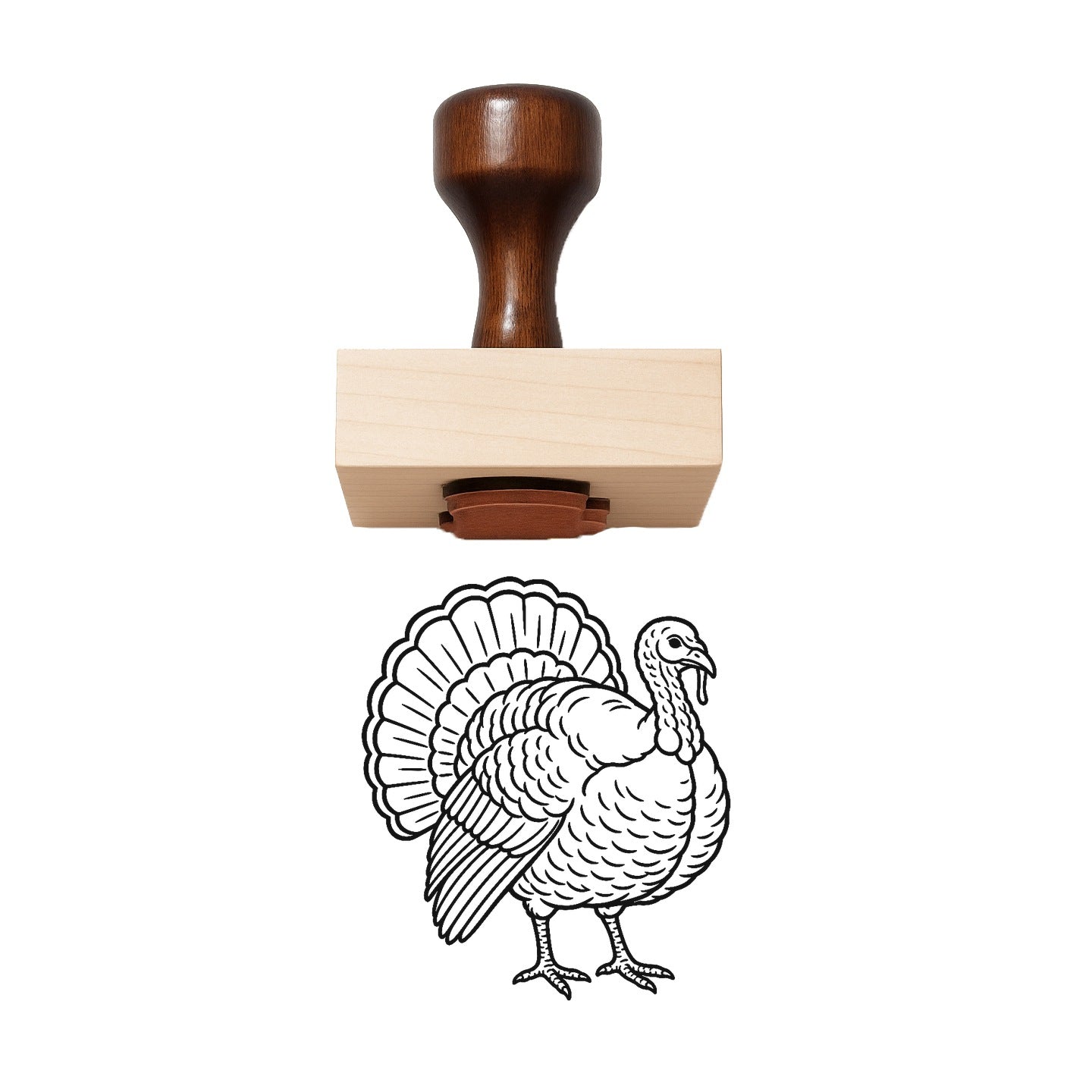 Wild Turkey Rubber Stamp