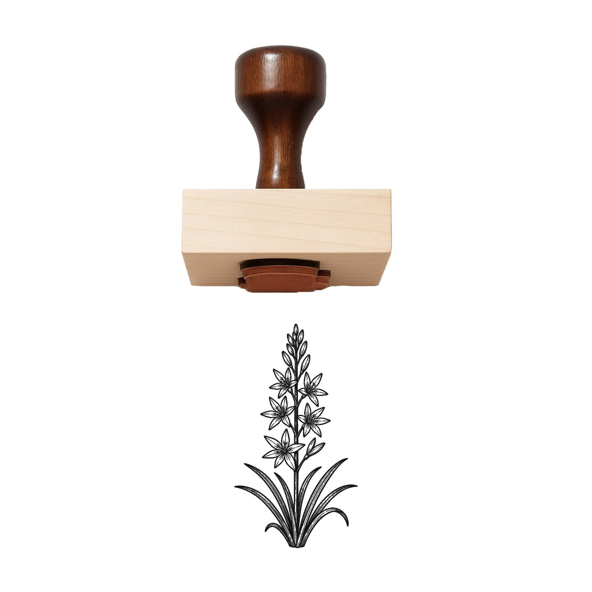 Camassia Stem Rubber Stamp