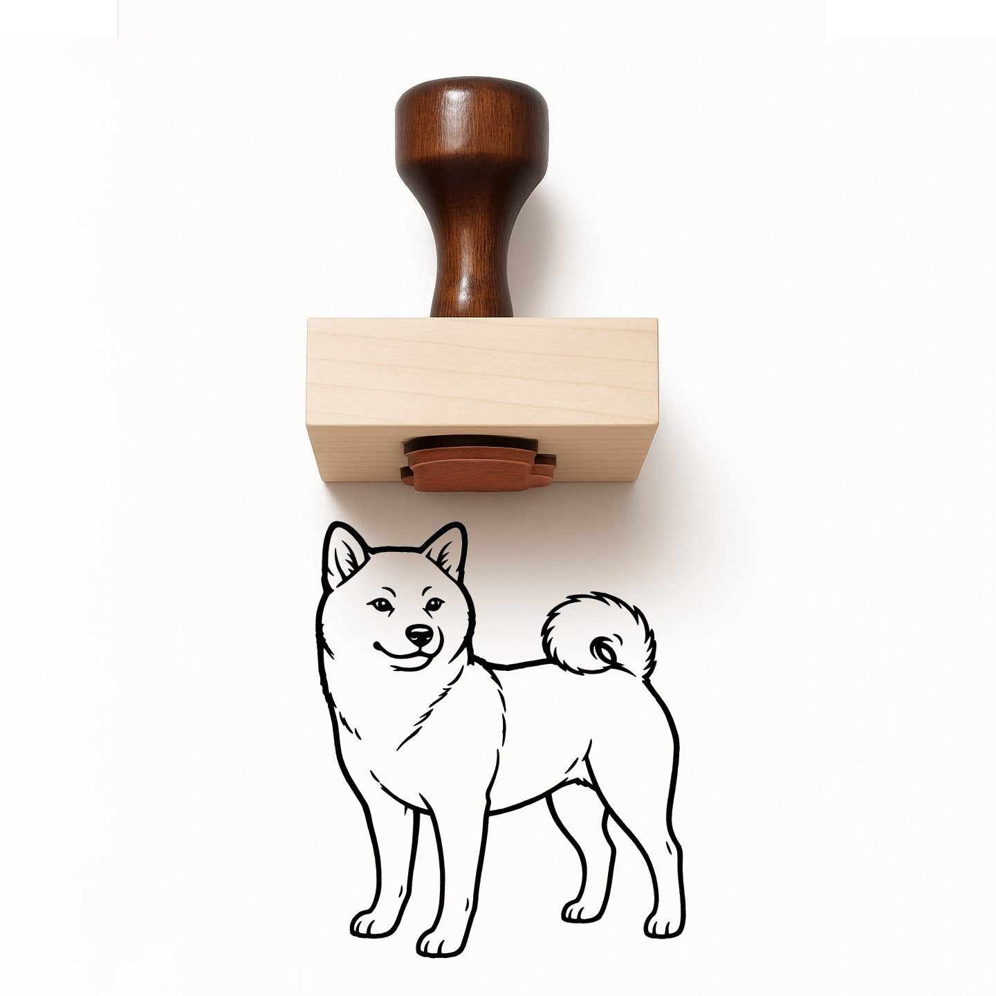 Shiba Inu Rubber Stamp
