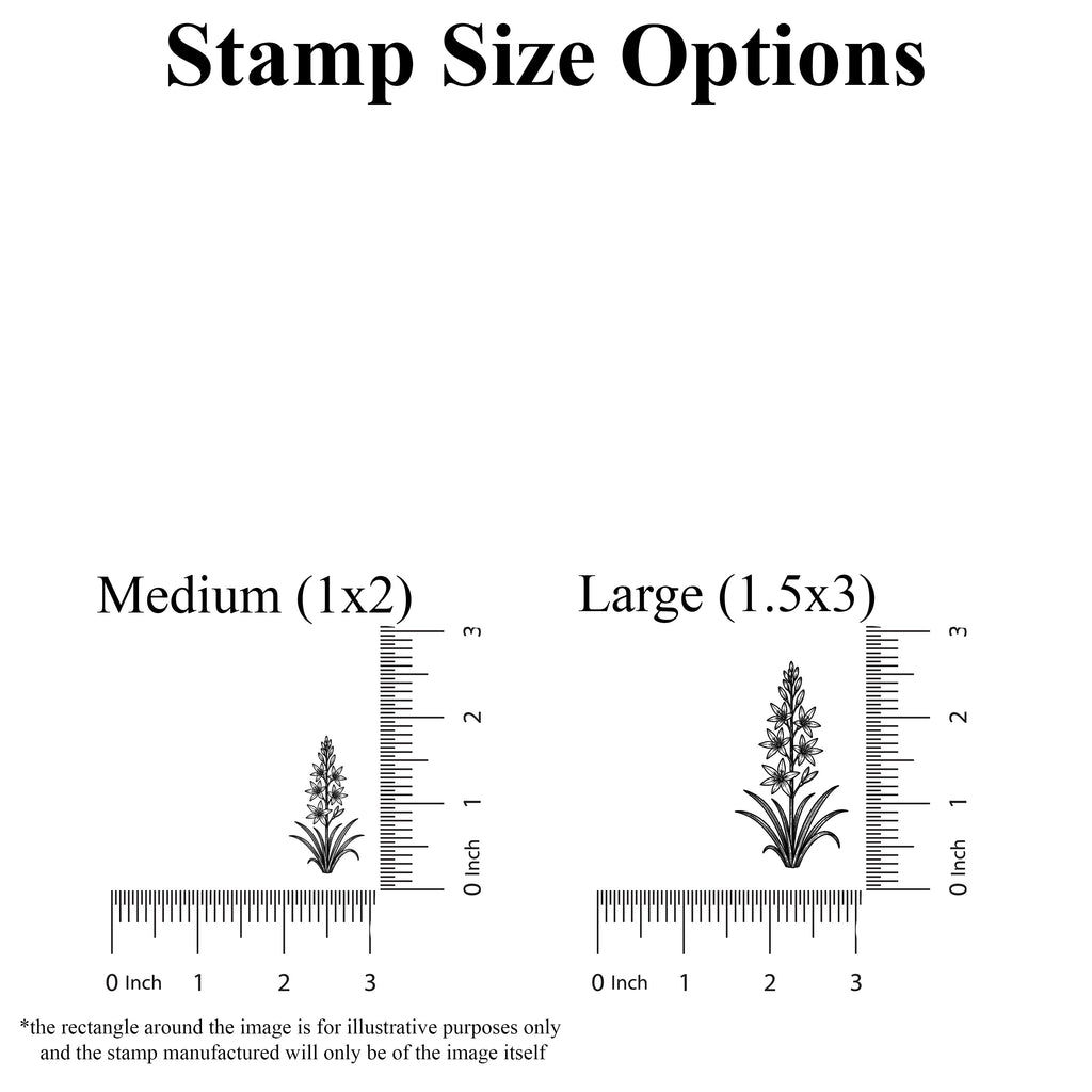 Camassia Stem Rubber Stamp