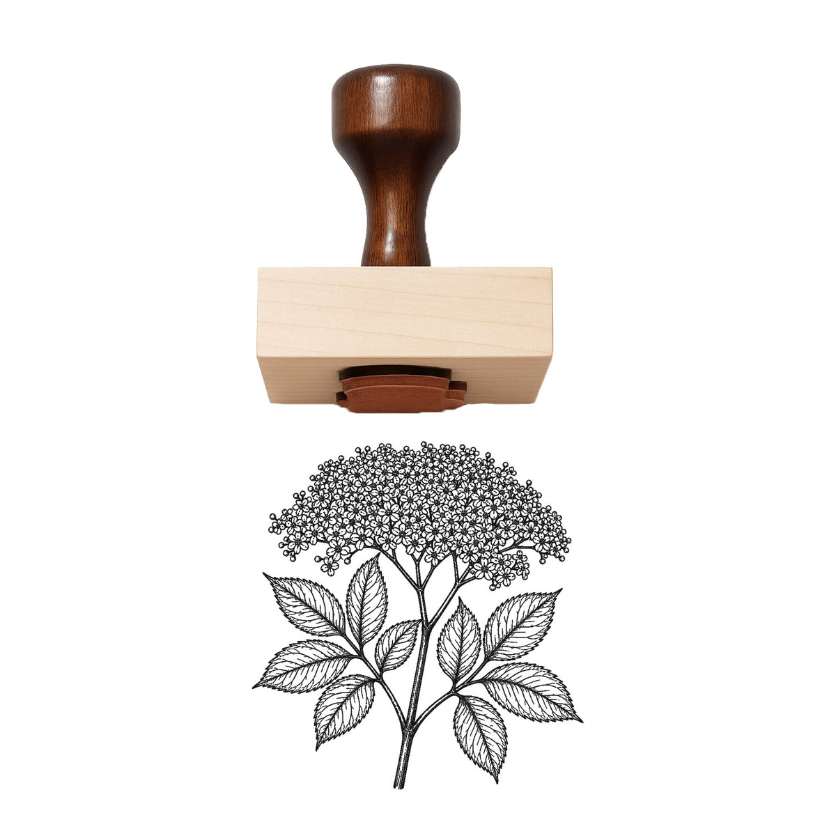 Elderflower Cluster Rubber Stamp