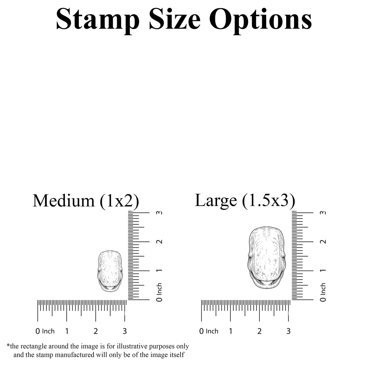 Realistic Sperm Whale Head Rubber Stamp