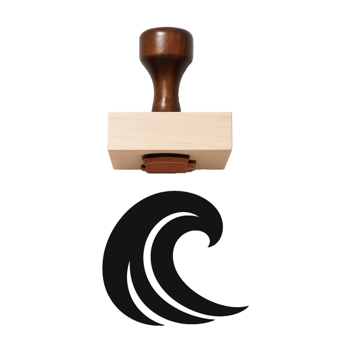 Wave Rubber Stamp
