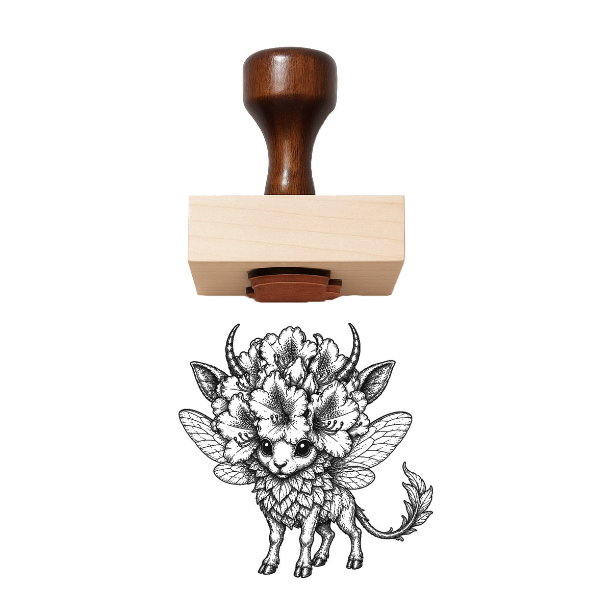 Rhododendron Bloom Cluster Rubber Stamp