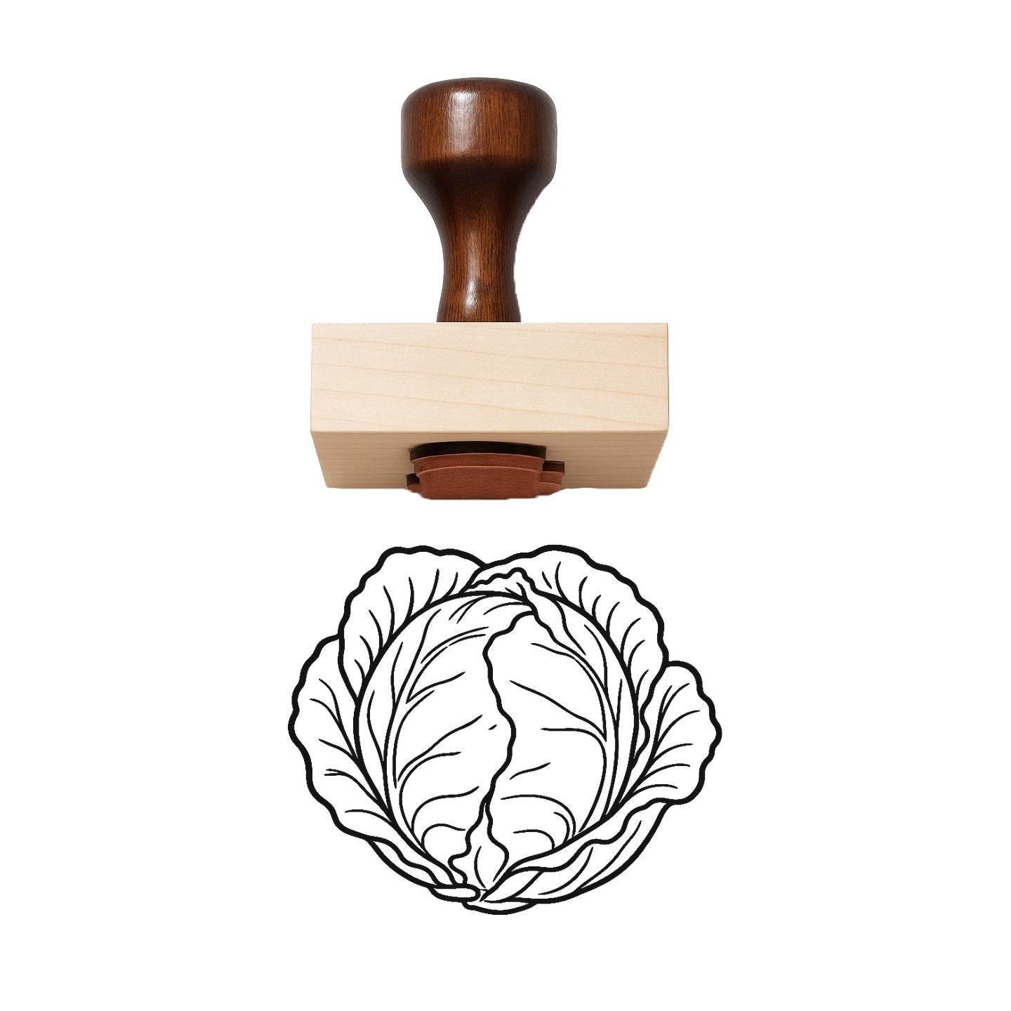 Cabbage Rubber Stamp
