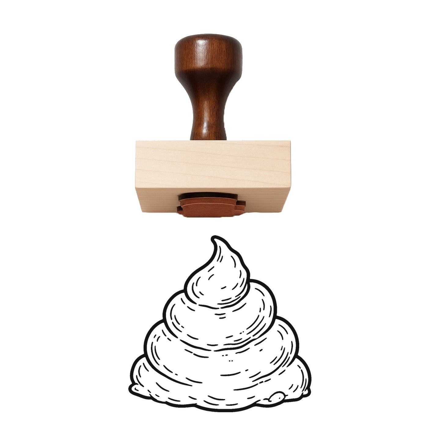 Poop Rubber Stamp