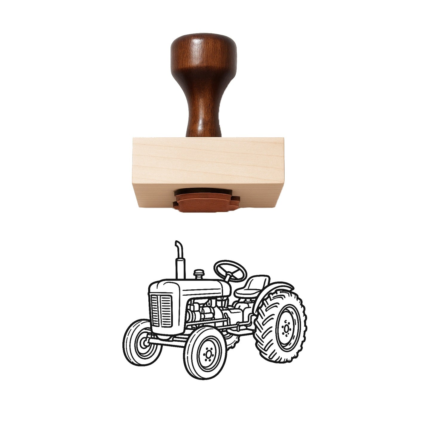 Tractor Rubber Stamp