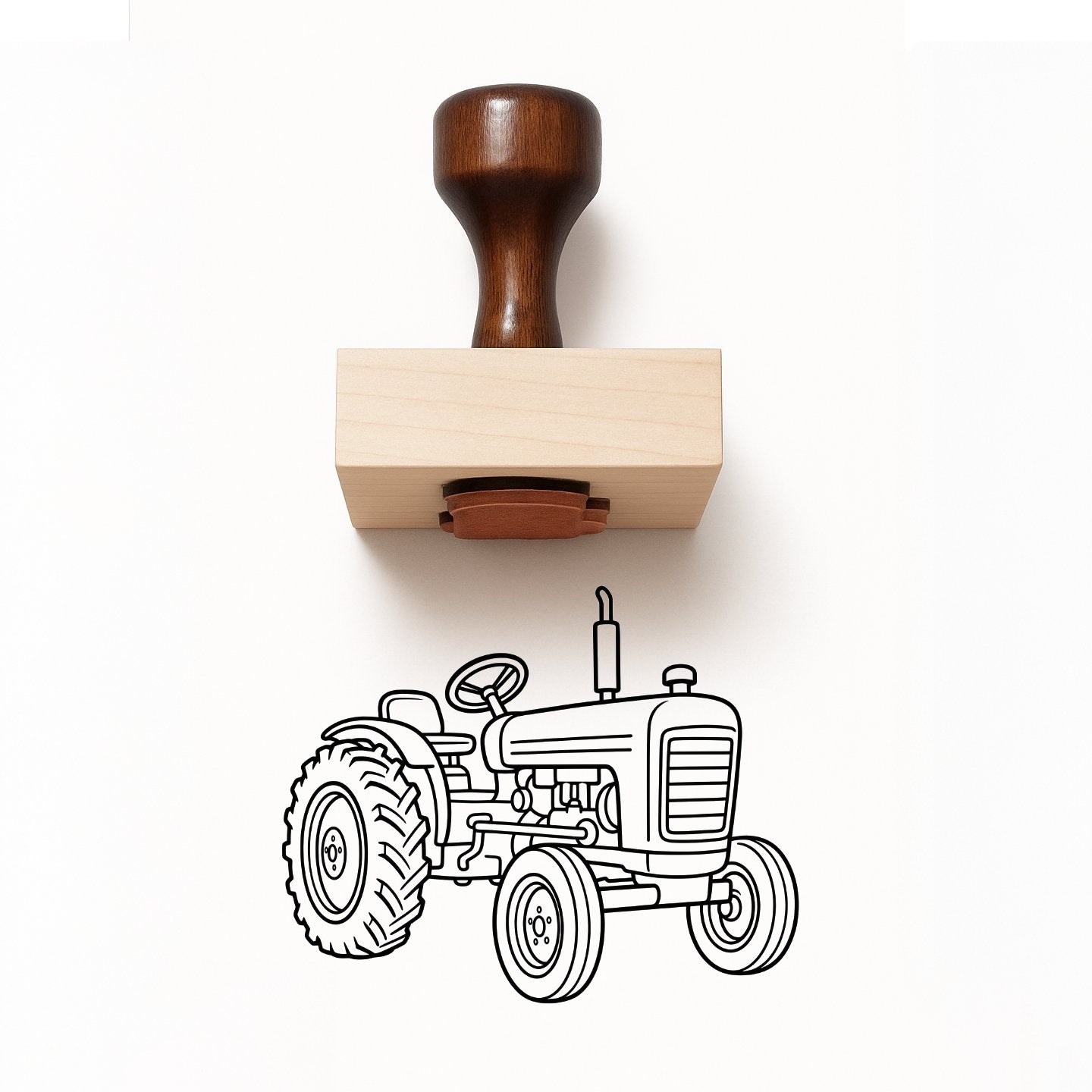 Tractor Rubber Stamp