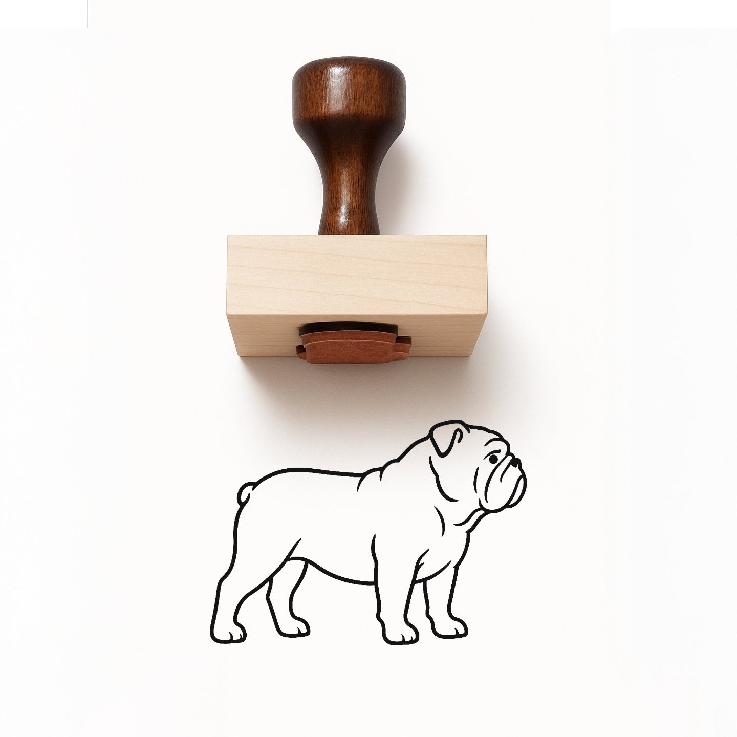 English Bulldog Rubber Stamp