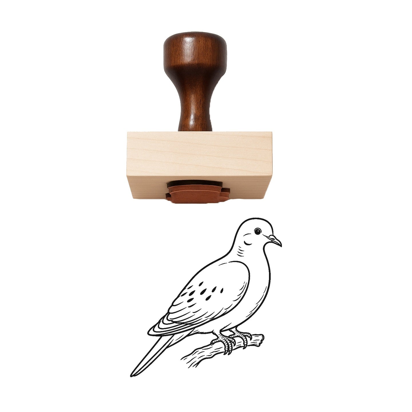 Mourning Dove Rubber Stamp