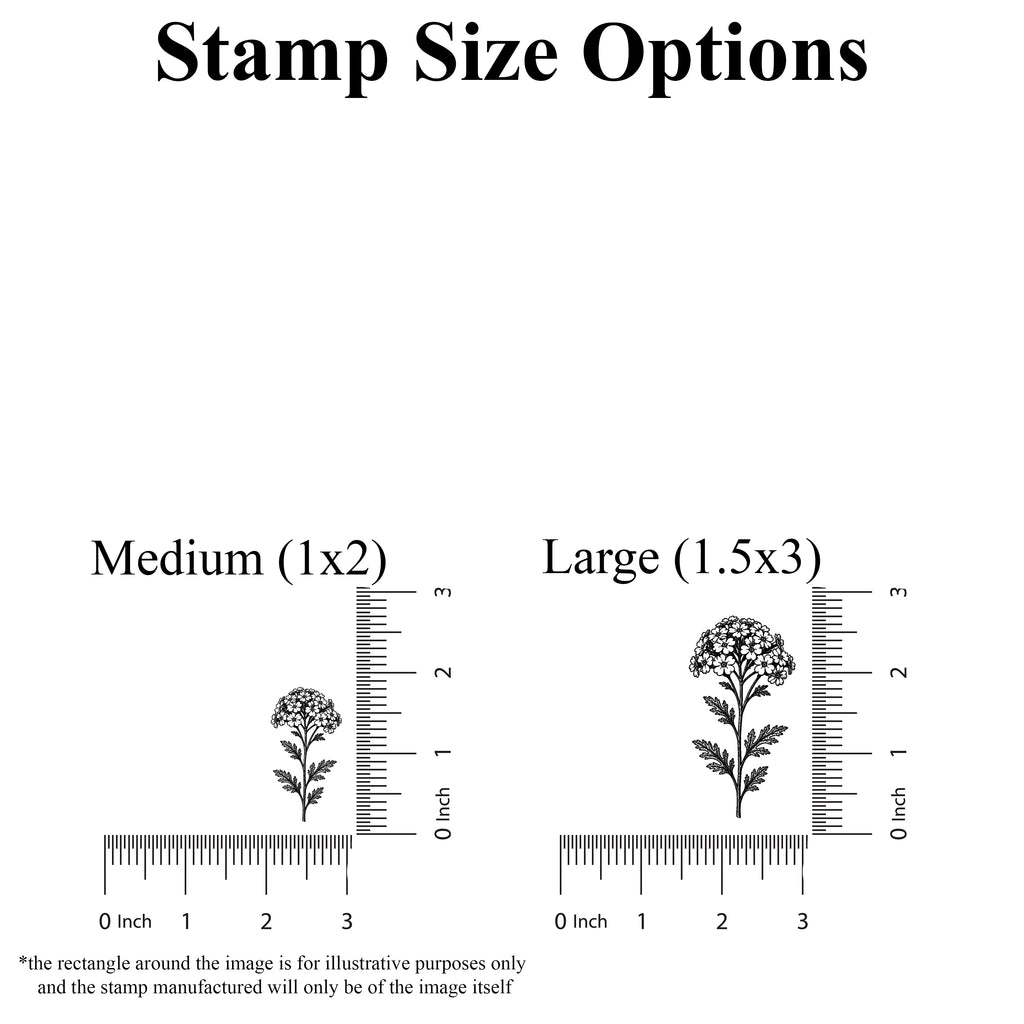 Verbena Stem Rubber Stamp