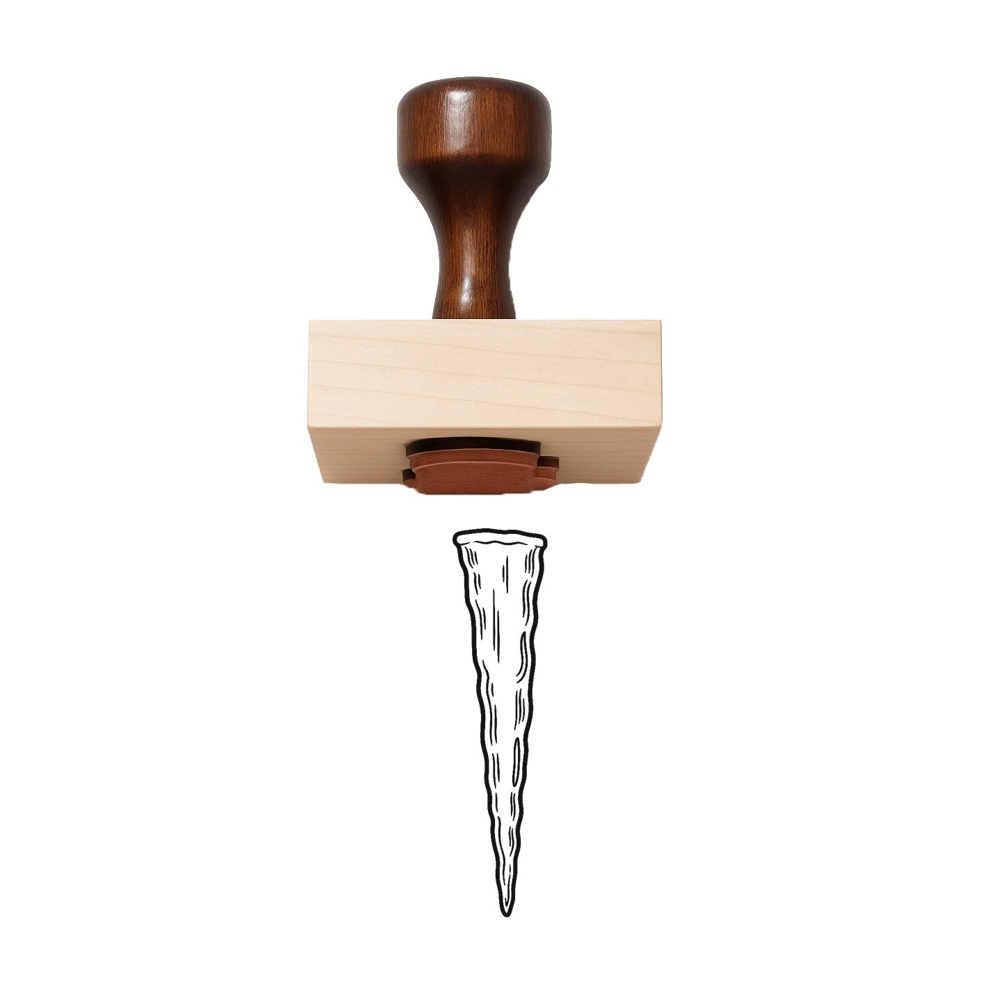Icicle Rubber Stamp