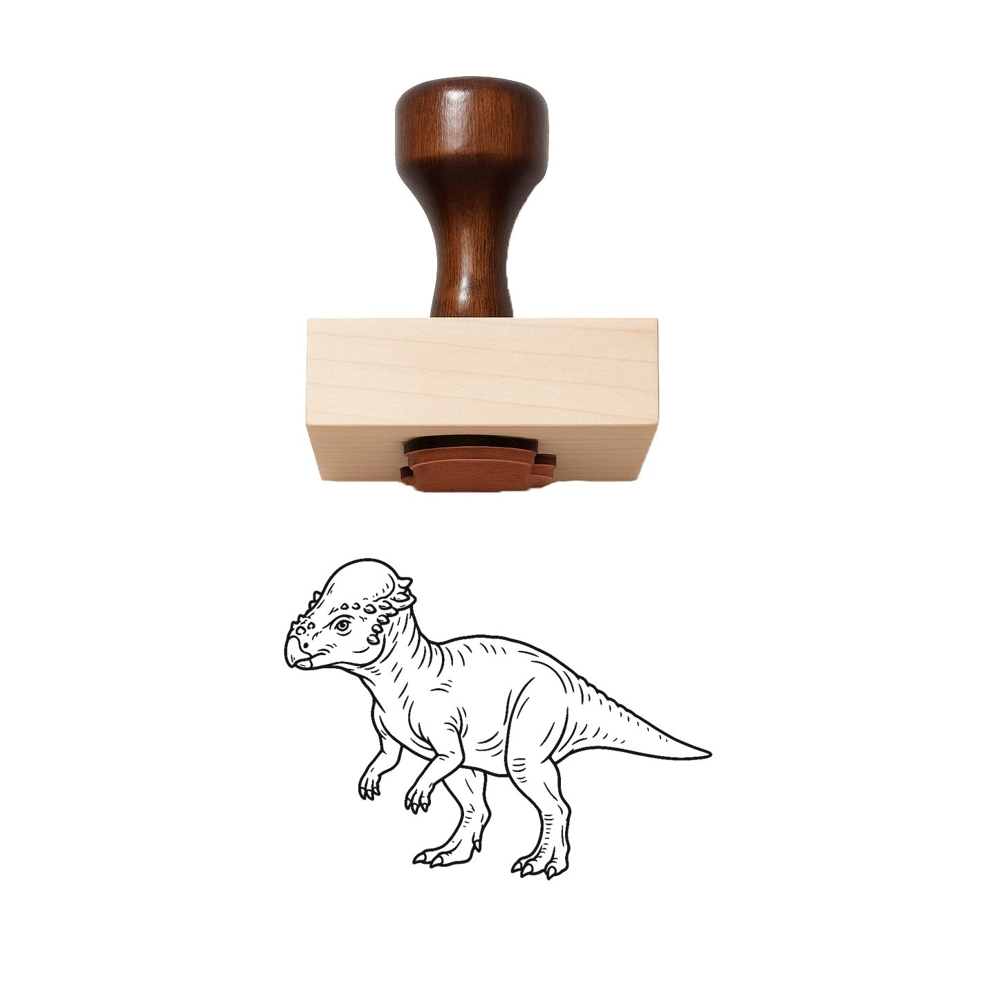 Pachycephalosaurus Rubber Stamp