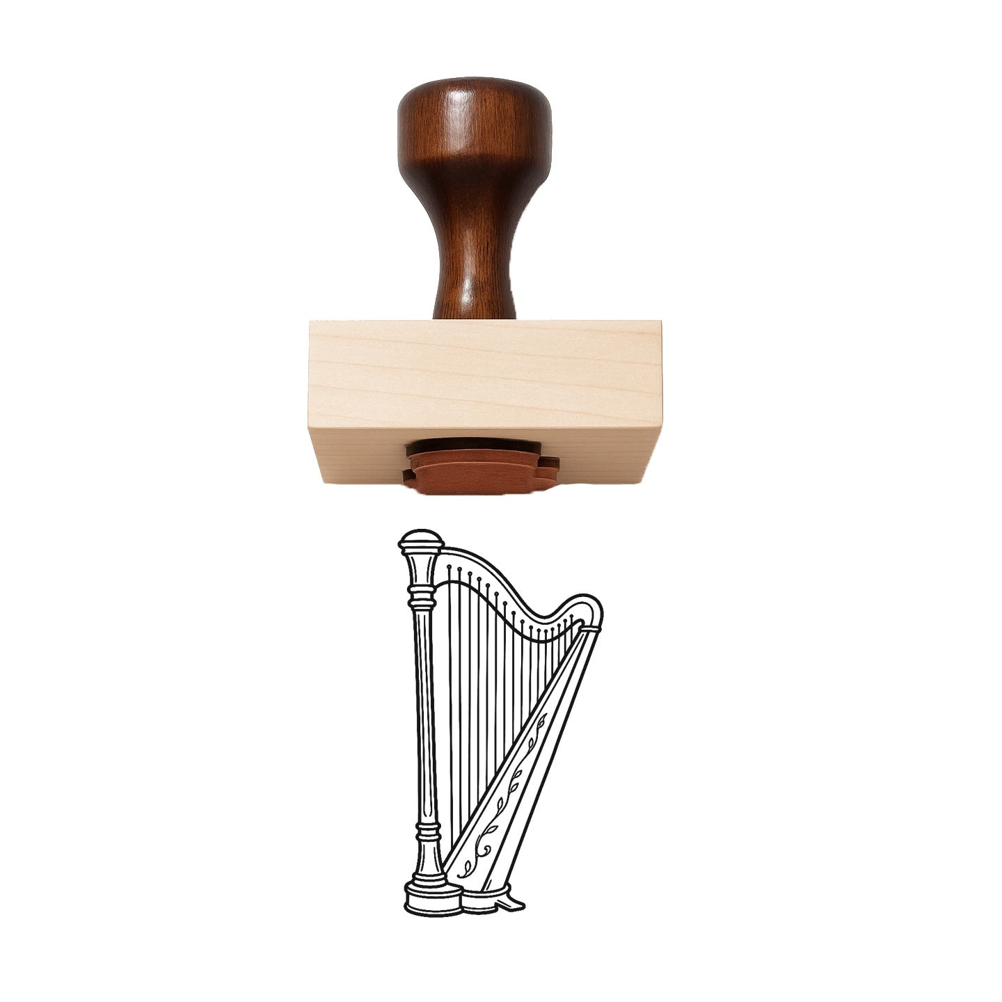 Harp Rubber Stamp