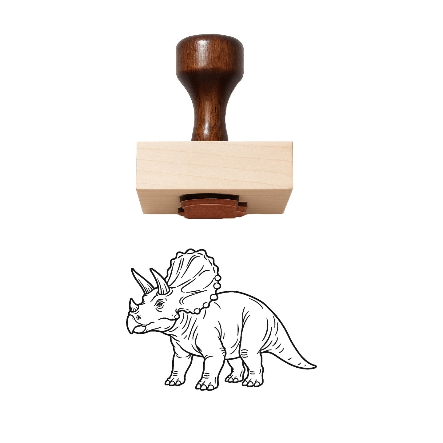 Kosmoceratops Rubber Stamp