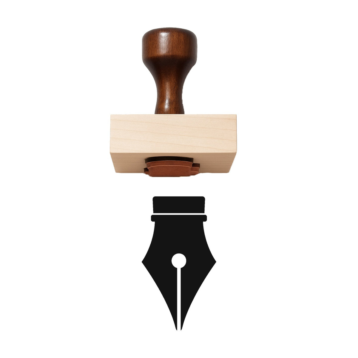 Fountain Pen Rubber Stamp