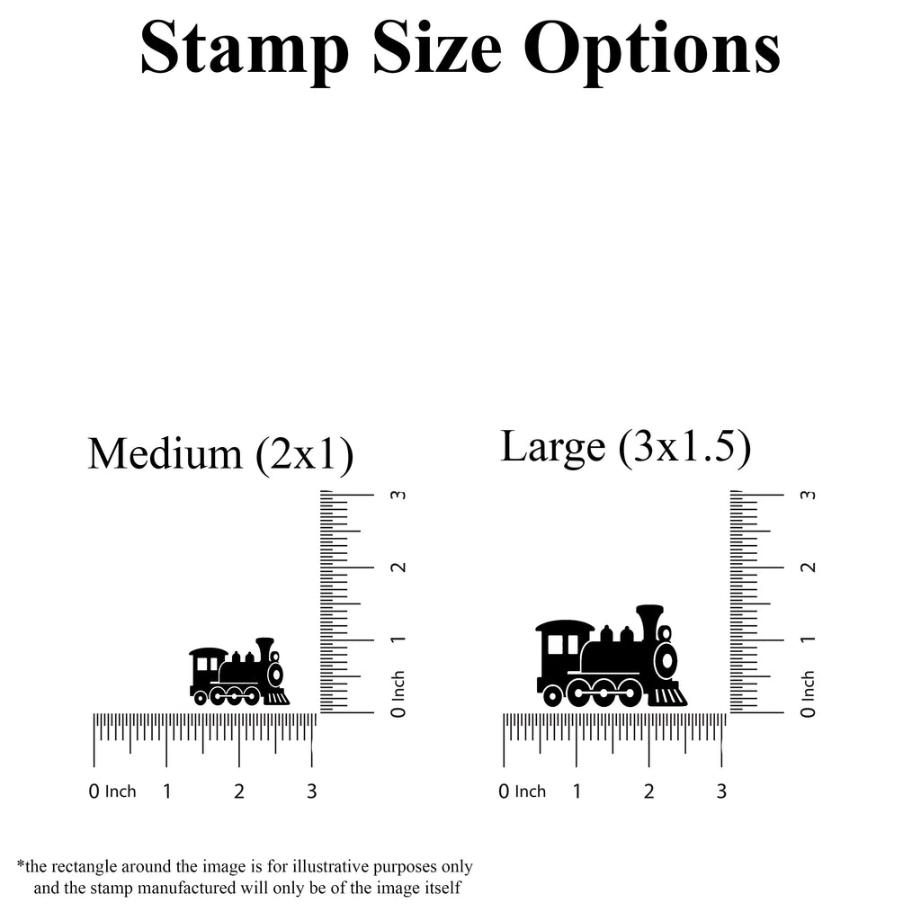 Train Rubber Stamp