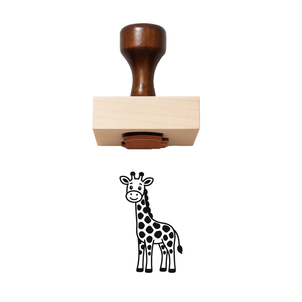 Giraffe Rubber Stamp