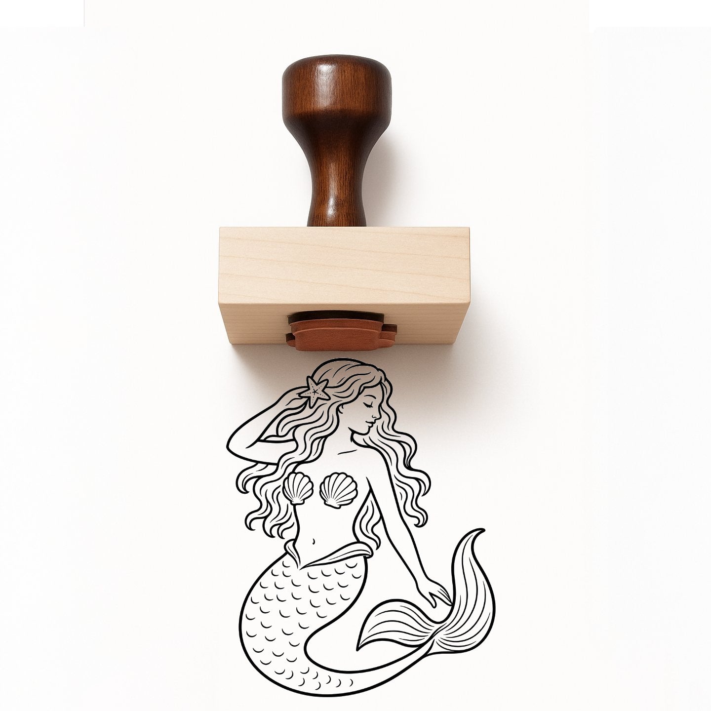 Mermaid Rubber Stamp