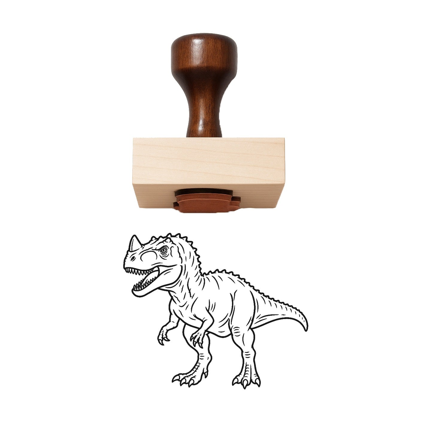 Ceratosaurus Rubber Stamp