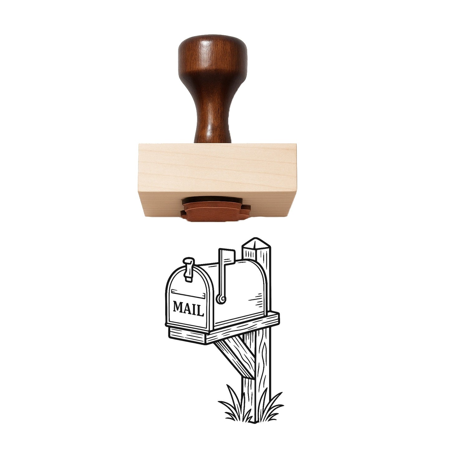 Mail Box Rubber Stamp