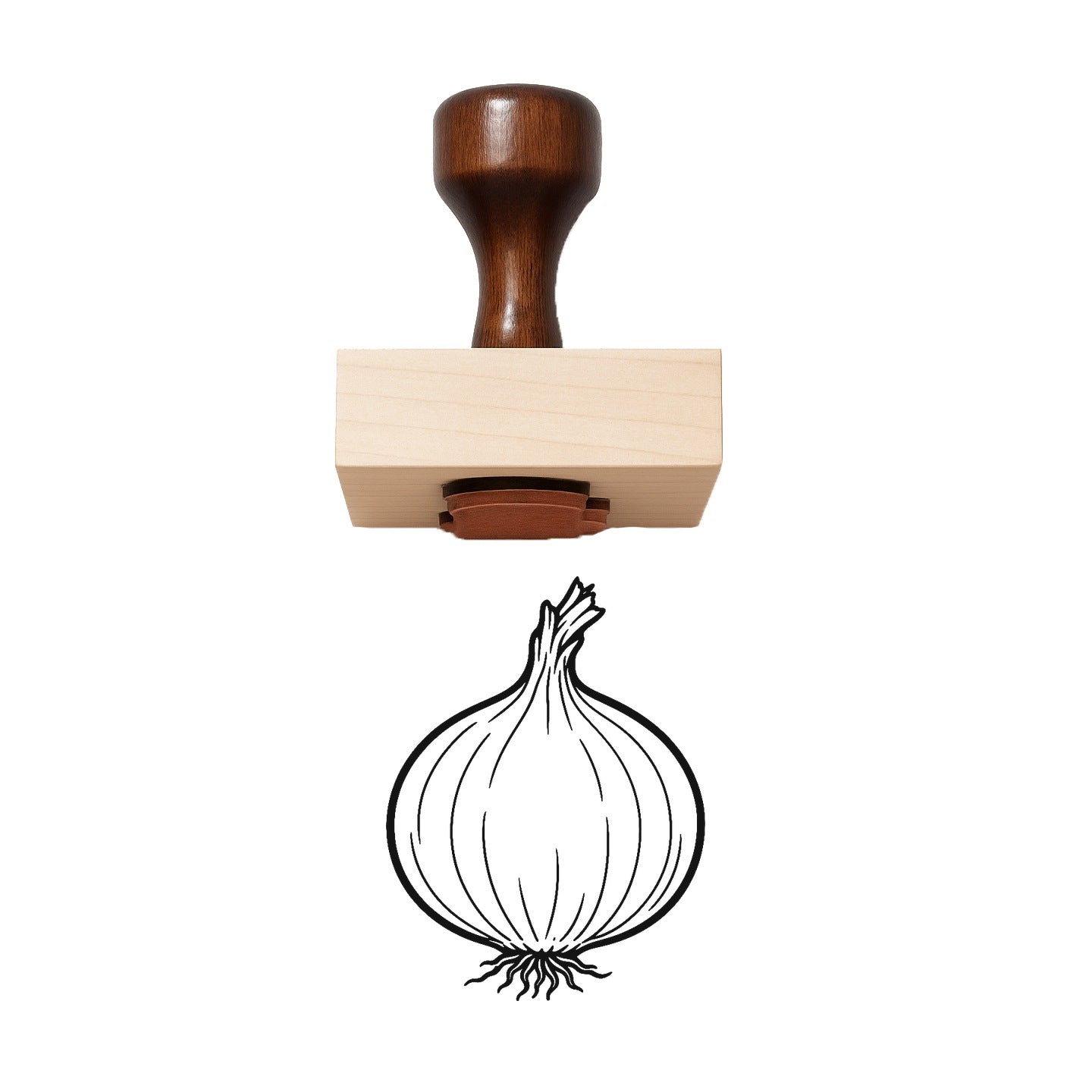Onion Rubber Stamp