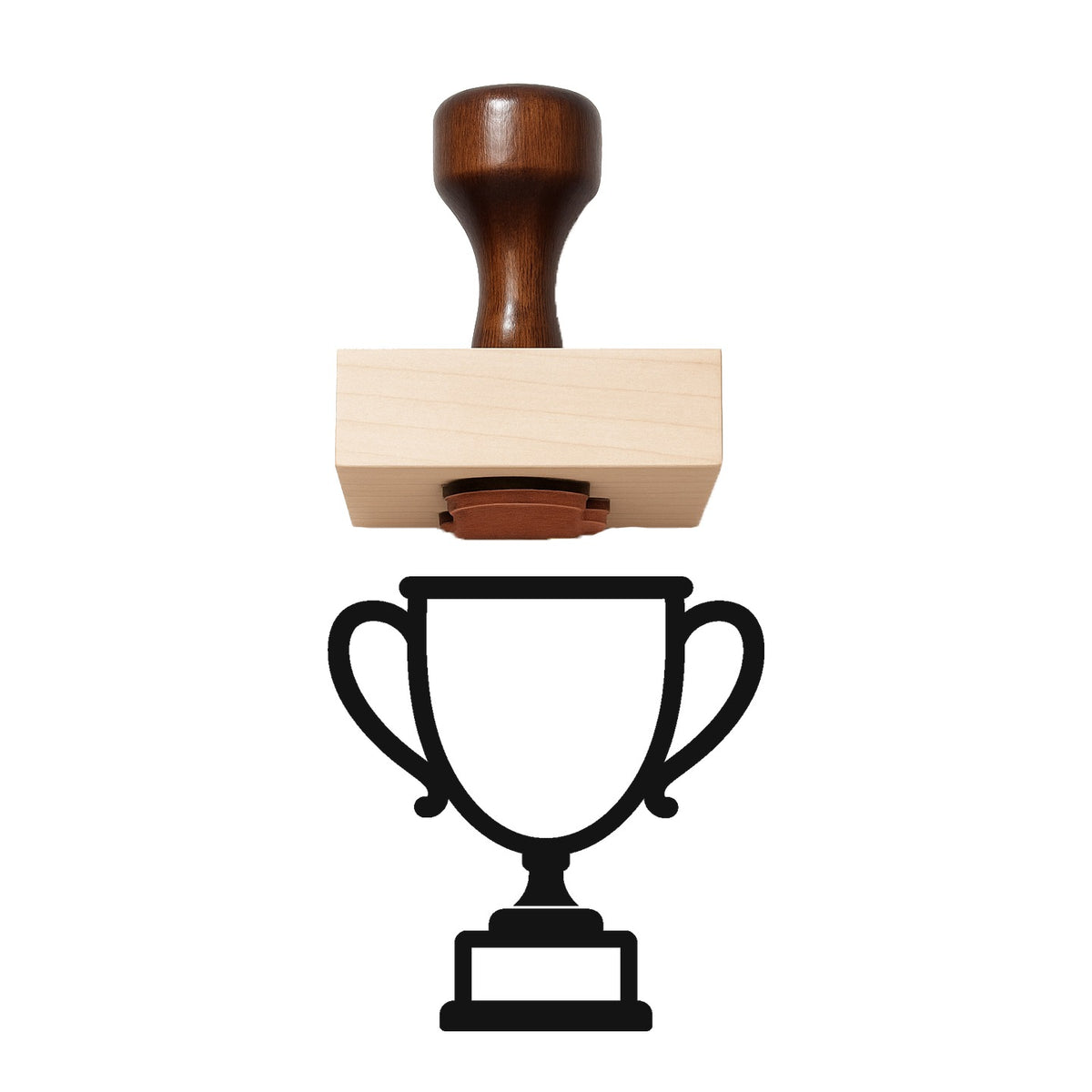 Trophy Rubber Stamp