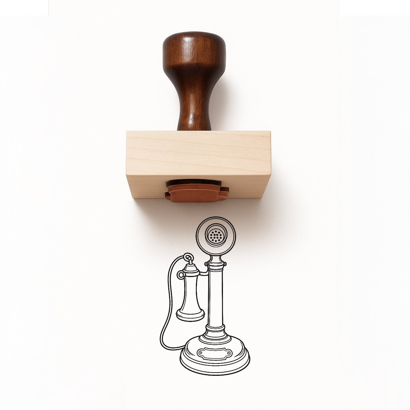 Victorian Telephone Rubber Stamp